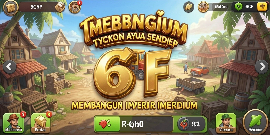 Tampilan gameplay seru di 6CF yang menunjukkan proses pembangunan perusahaan.