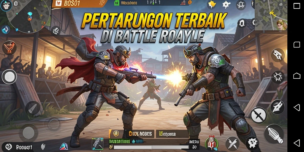 Tampilan mendebarkan dari pertarungan di BOS01 Battle Royale.