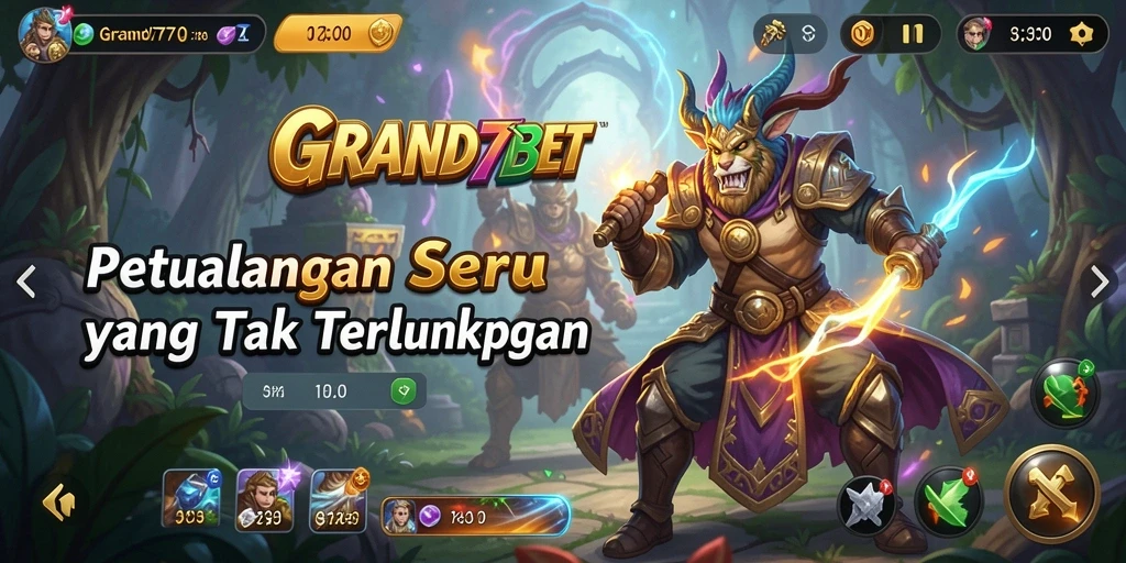 Tampilan screenshot GRAND77BET yang menunjukkan contoh gameplay petualangan yang seru.