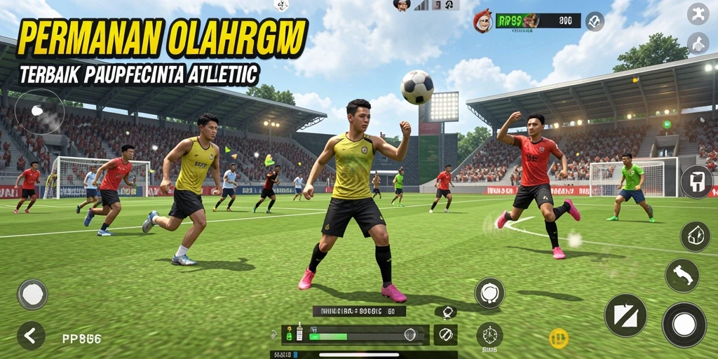 Screenshot gameplay RP886 menampilkan aksi olahraga yang seru dan menegangkan.