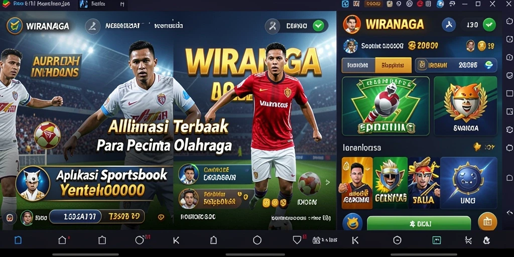 Tampilan gameplay taruhan olahraga WIRANAGA yang menarik.